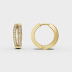 Two Line hoop Men's Earrings