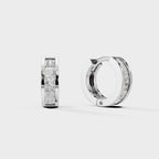 Princess Cuts Hoop Men's Earring