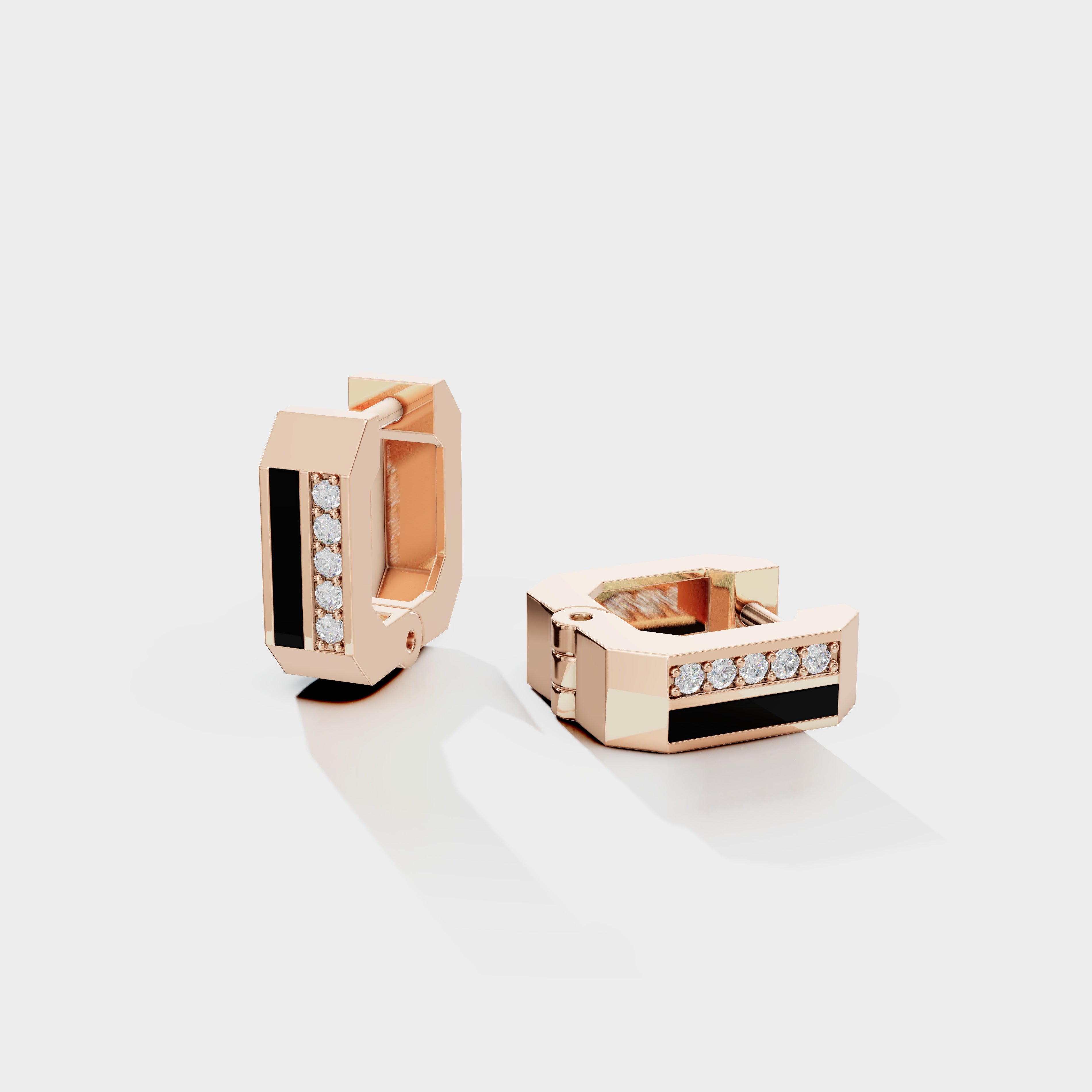 Torque Hoops Men's Earrings