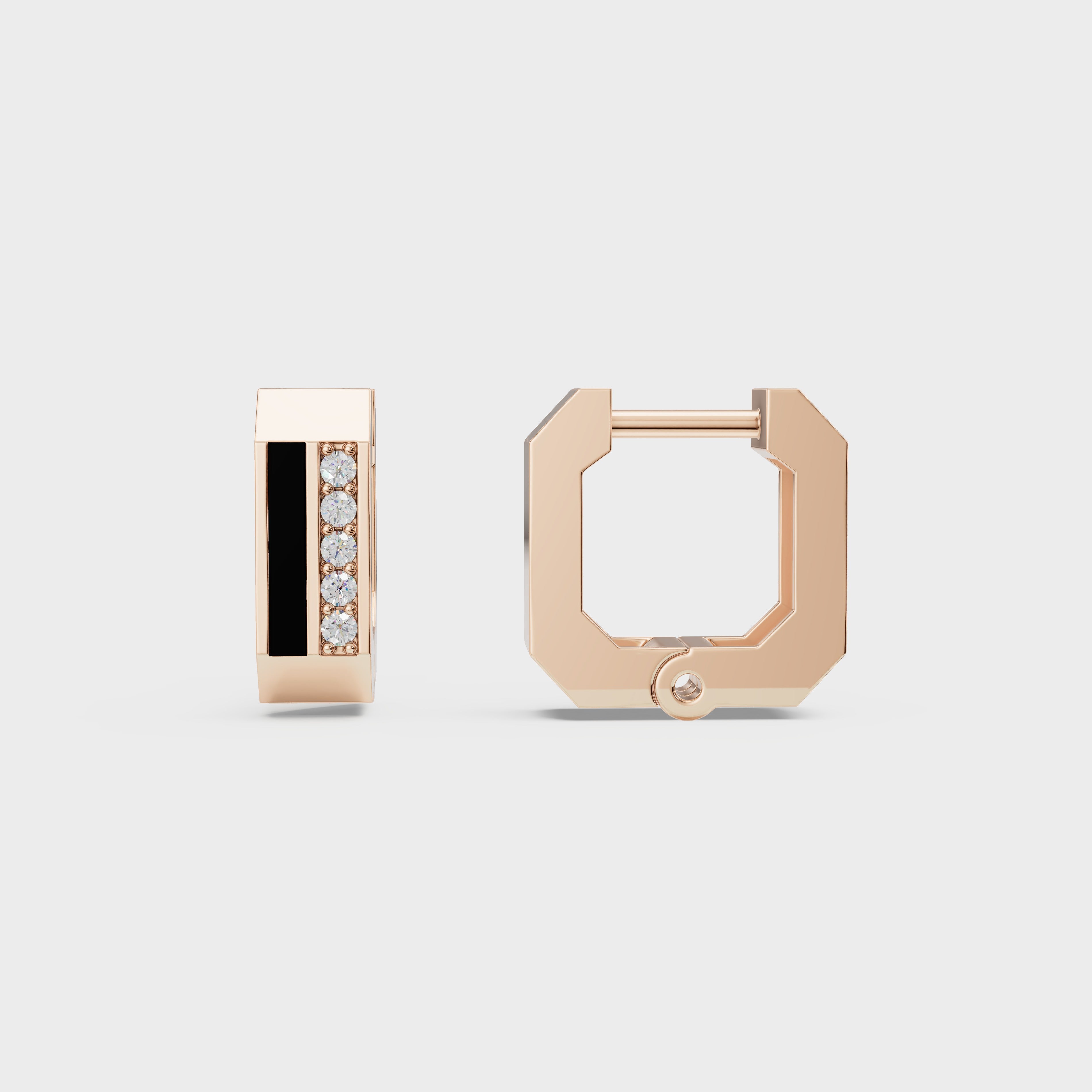 Torque Hoops Men's Earrings