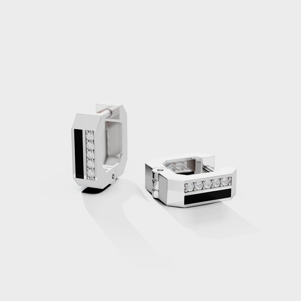 Torque Hoops Men's Earrings