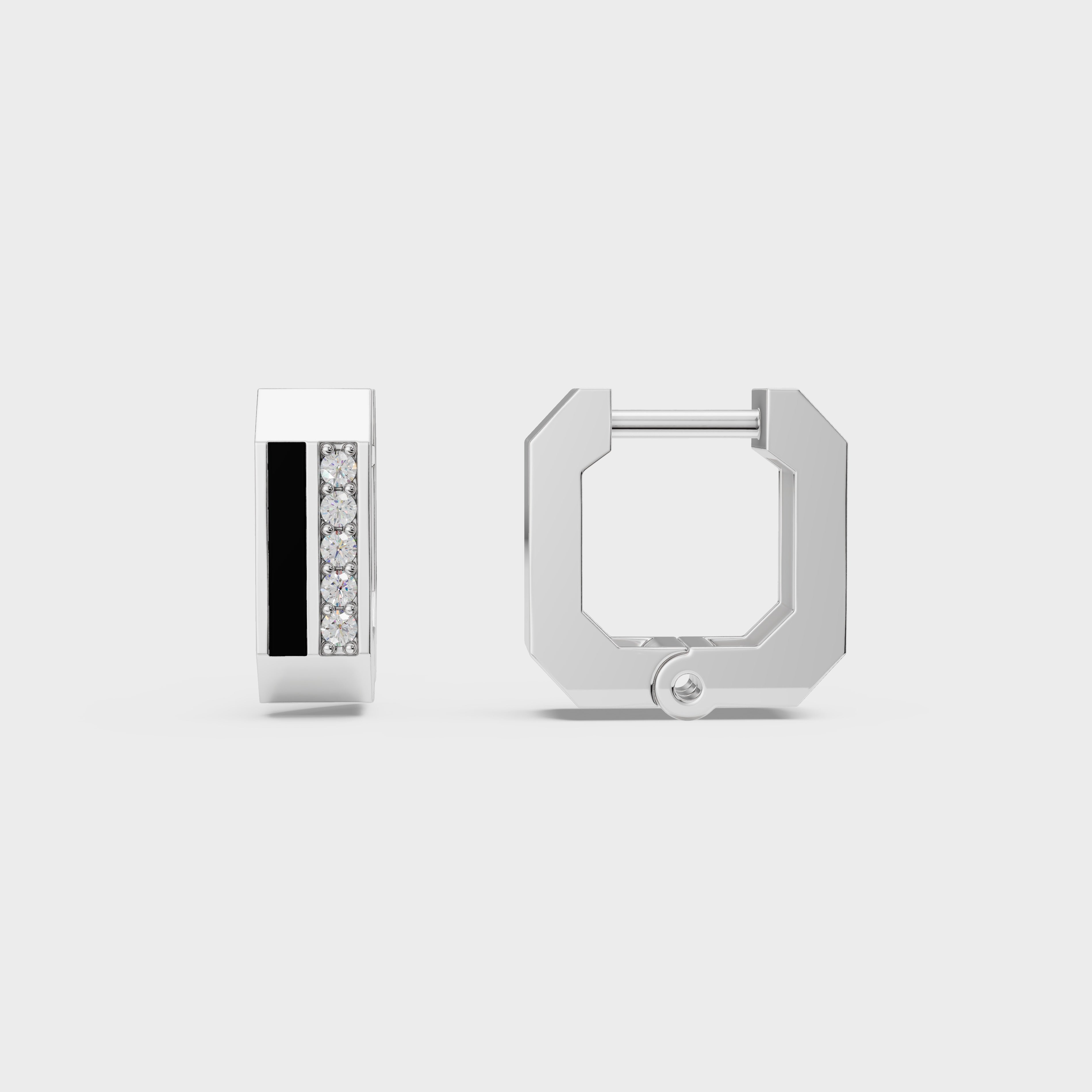 Torque Hoops Men's Earrings