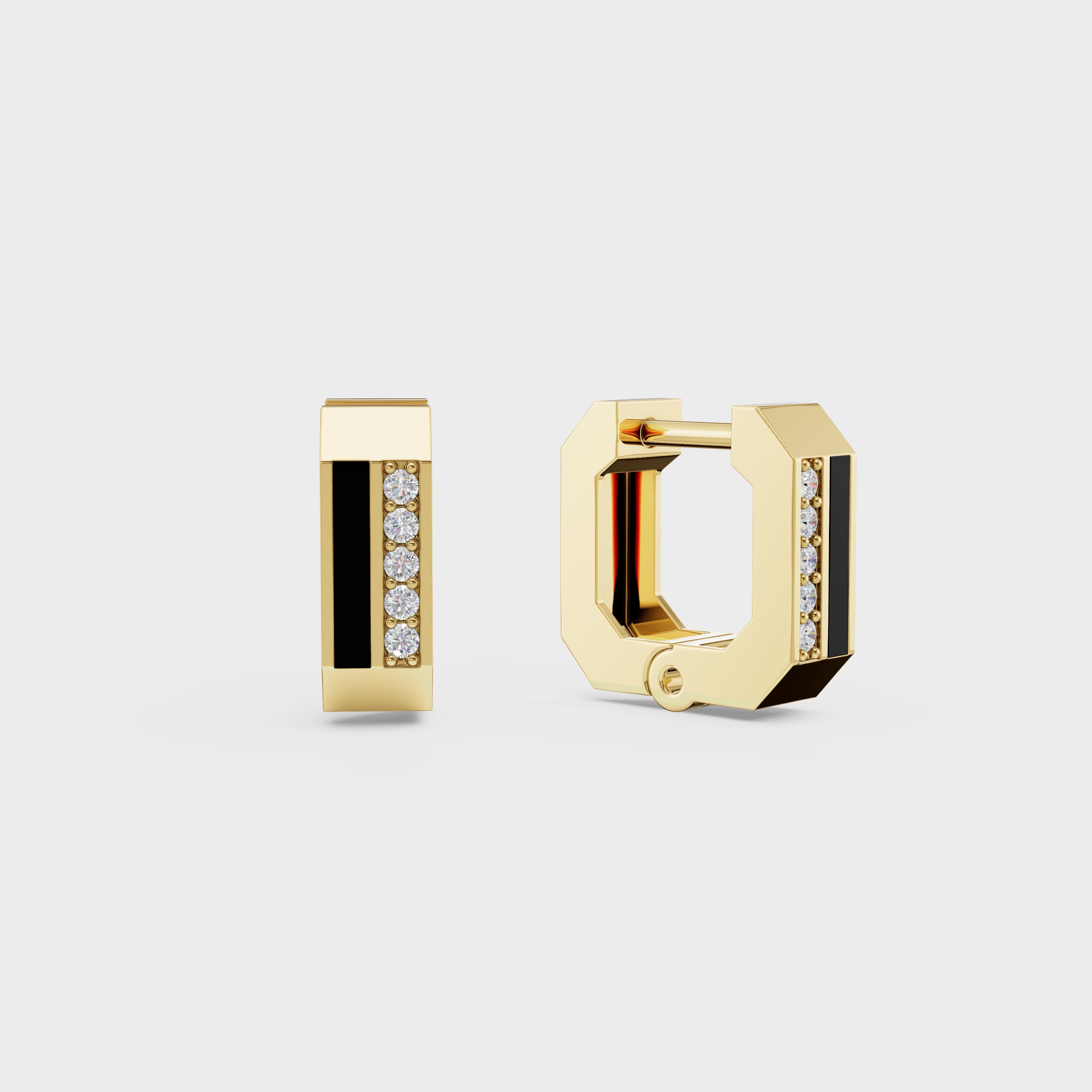 Torque Hoops Men's Earrings