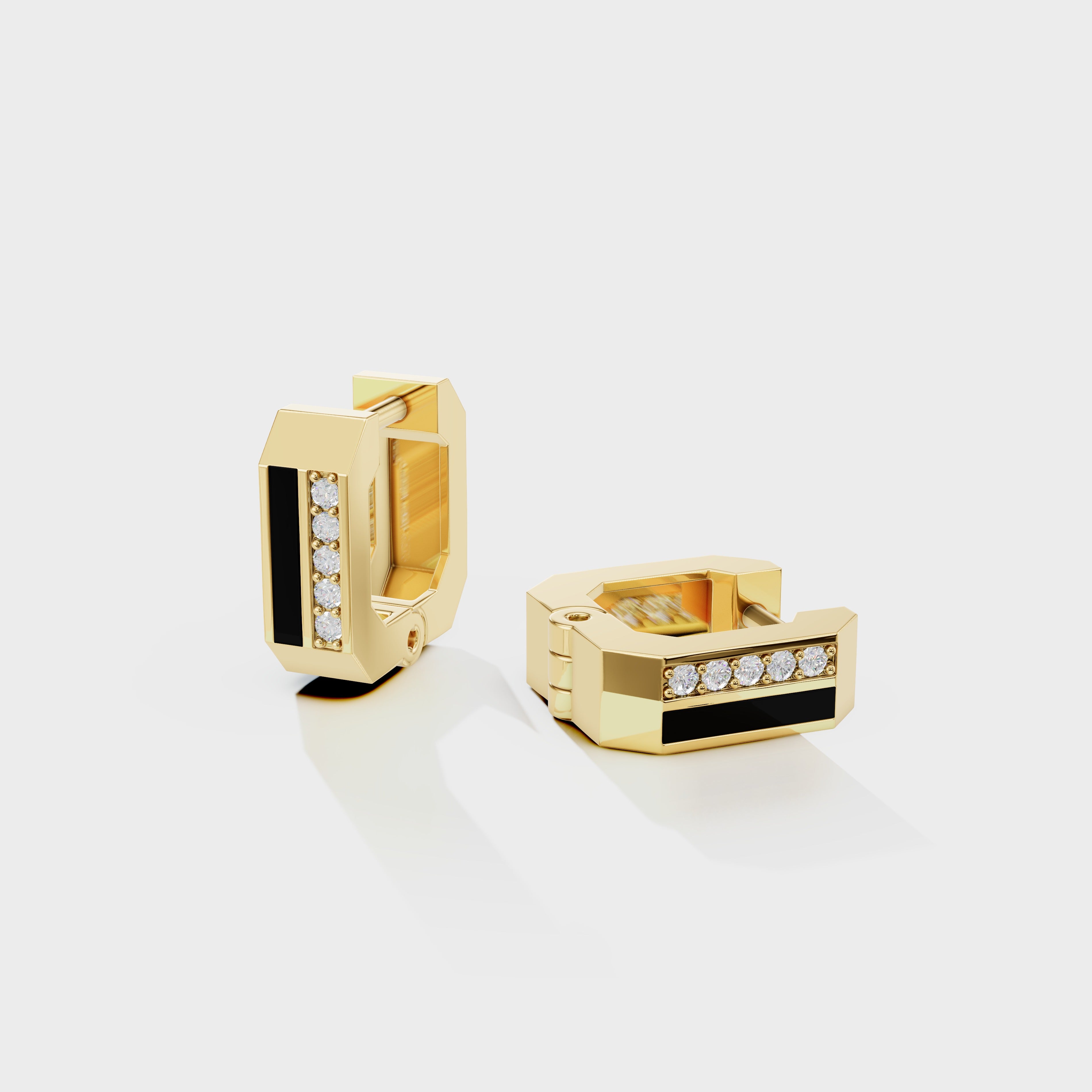 Torque Hoops Men's Earrings