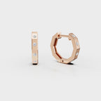 Torque hoops men's earrings