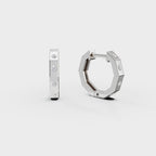 Torque hoops men's earrings