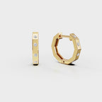 Torque hoops men's earrings