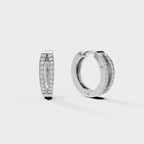 Two Line hoop Men's Earrings