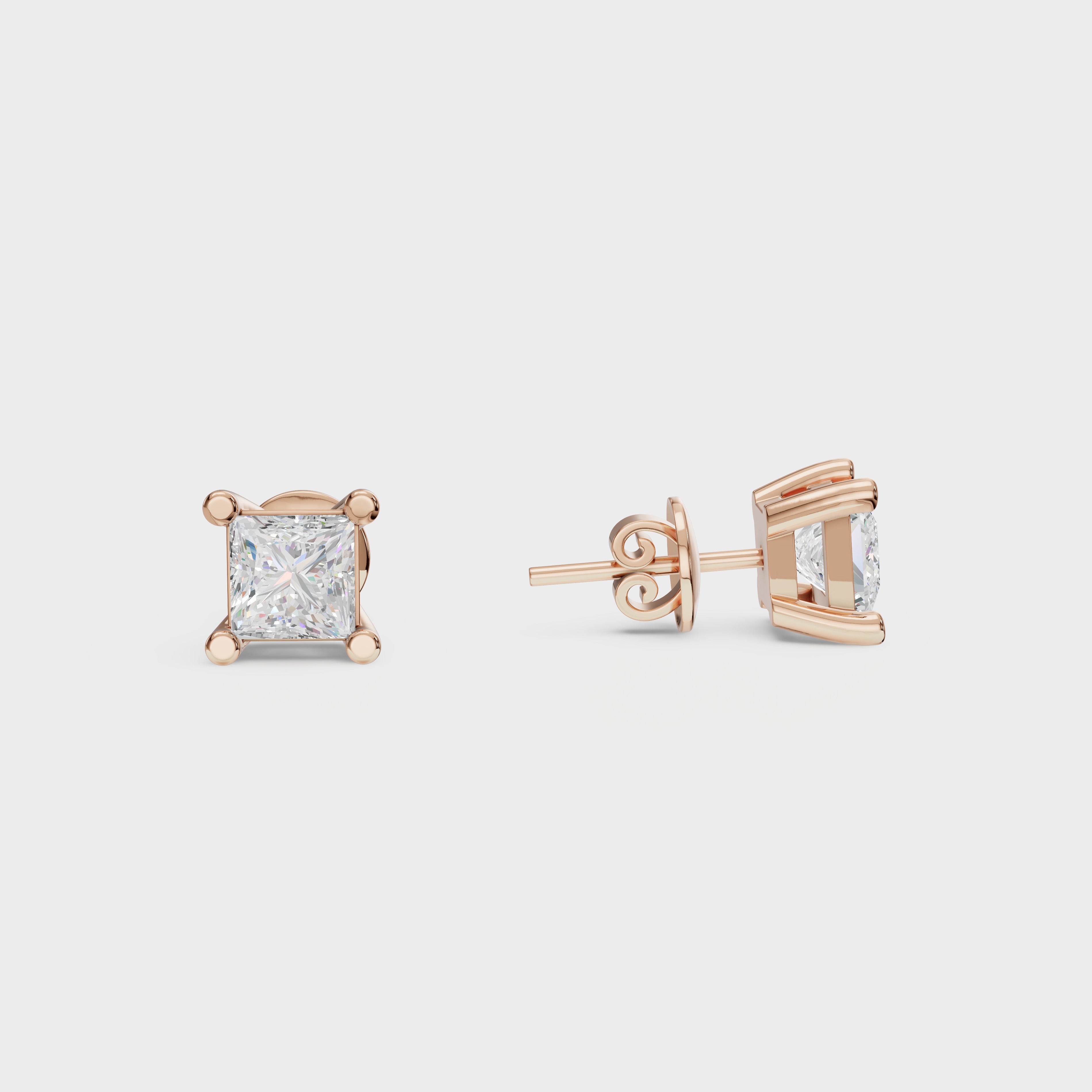 Attract Stud Diamond Mens Earrings