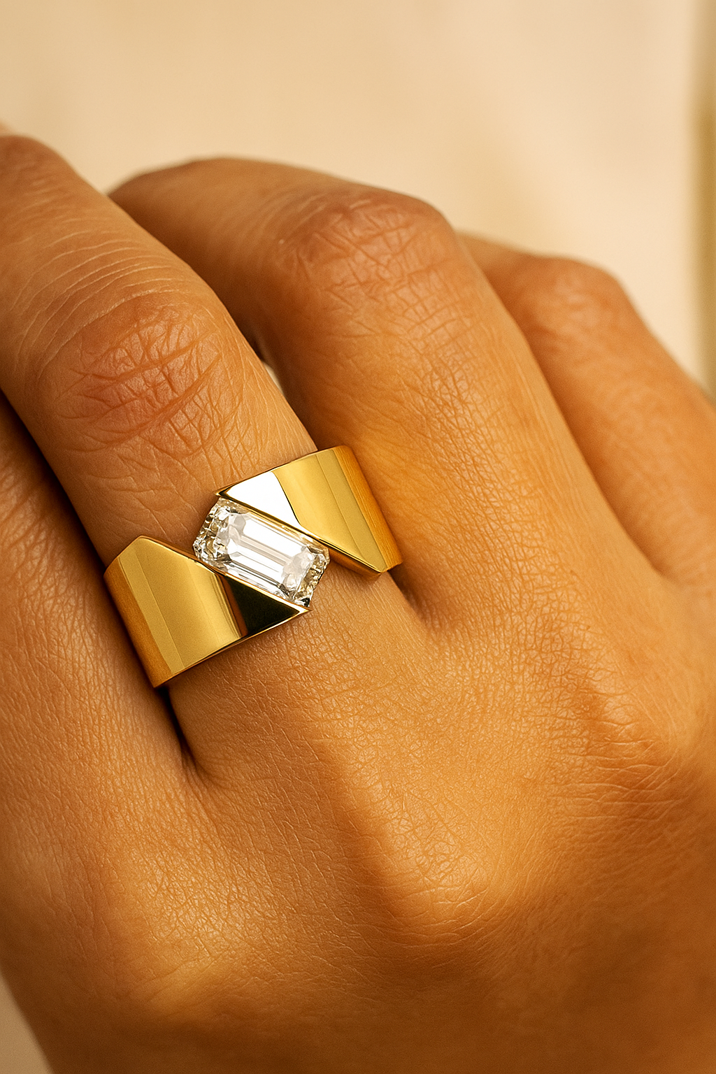 Solstice Emerald Men's Ring