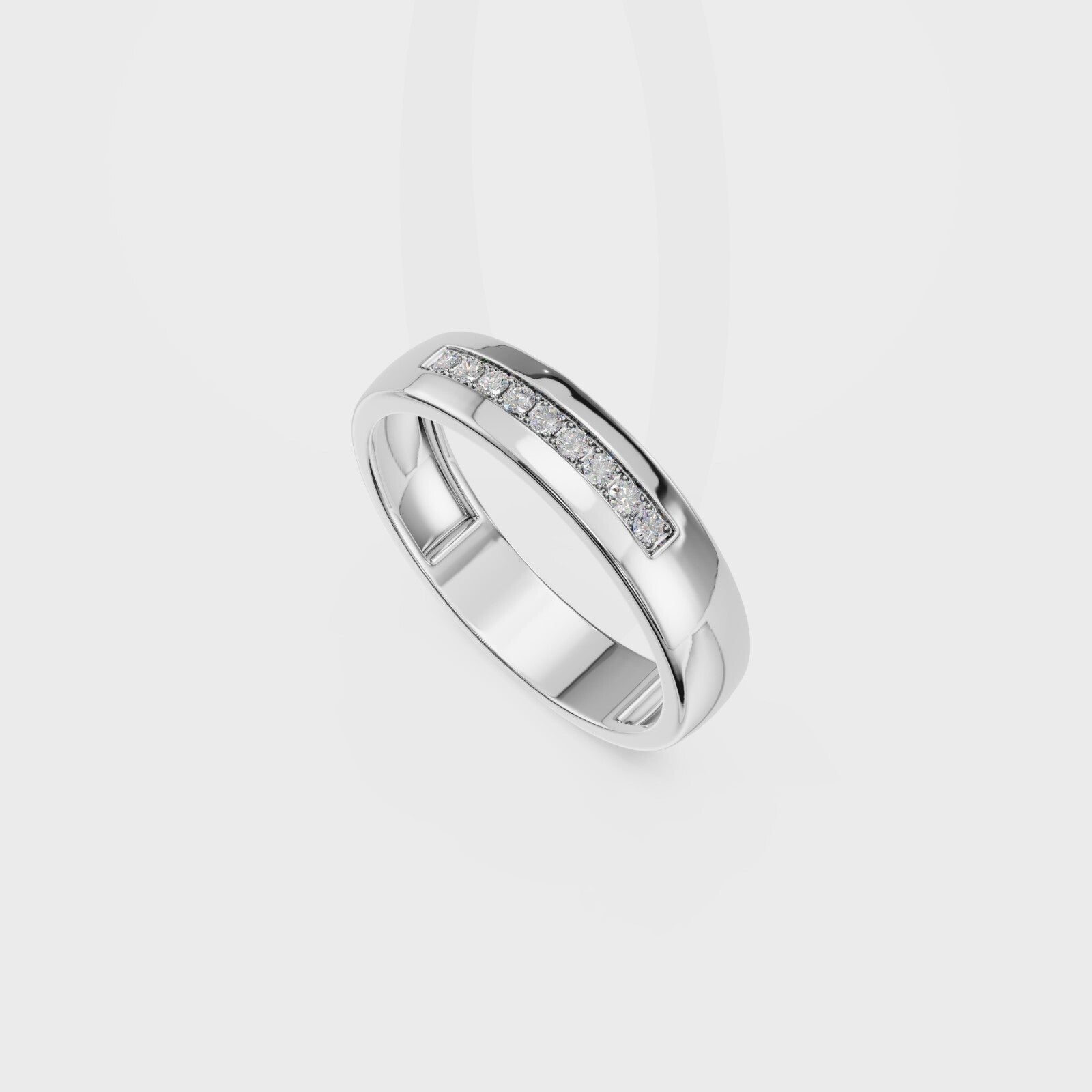 Elysian Arc Round Men's Ring