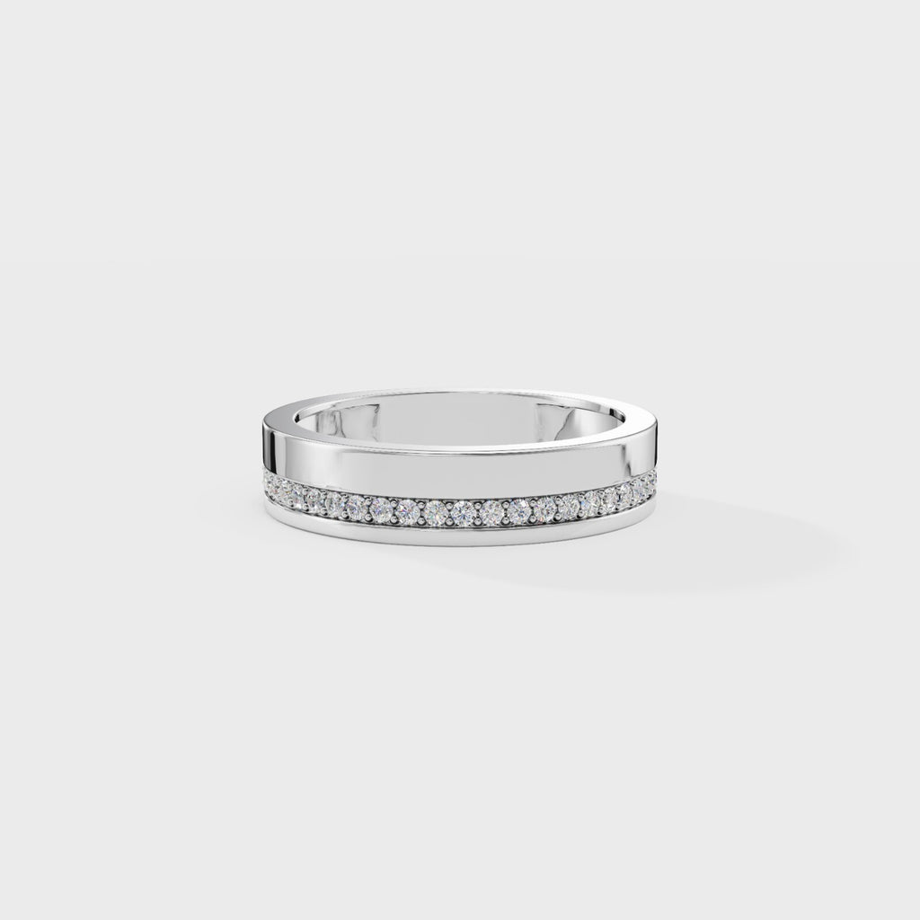Round Mens band Ring