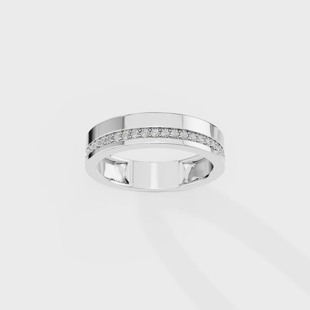Round Mens band Ring