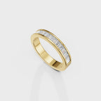 Sleek spark Baguette Men's Ring