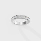 Sleek spark Baguette Men's Ring
