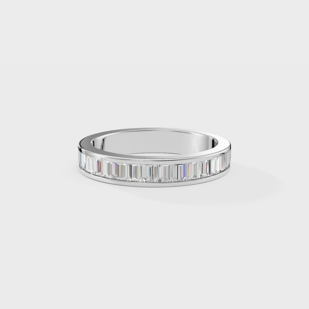 Sleek spark Baguette Men's Ring