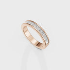 Sleek Spark Baguette Men's Ring