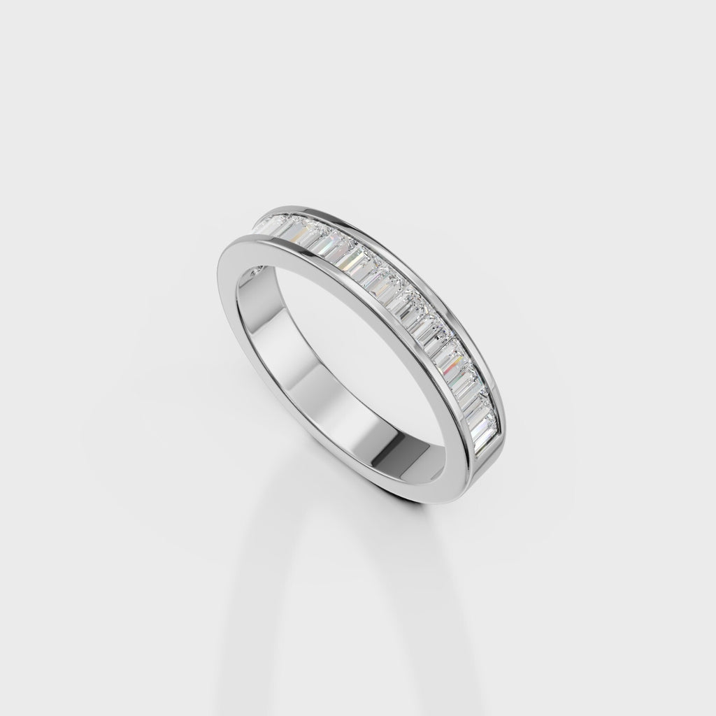 Sleek spark Baguette Men's Ring