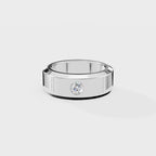 Glow Dot Round Men's Ring