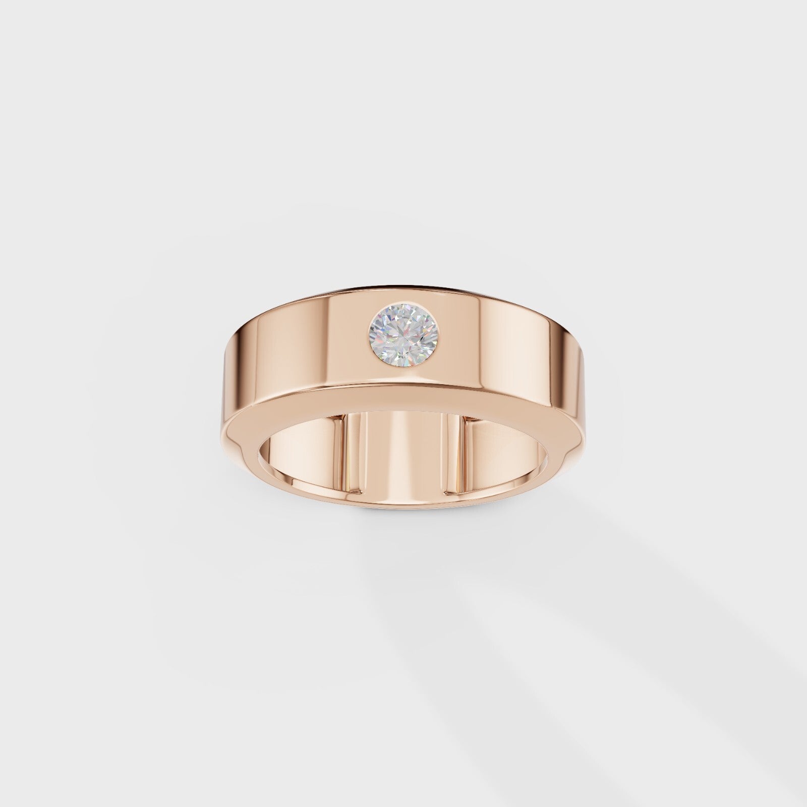 Glow Dot Round Men's Ring