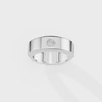 Glow Dot Round Men's Ring