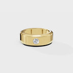 Glow Dot Round Men's Ring