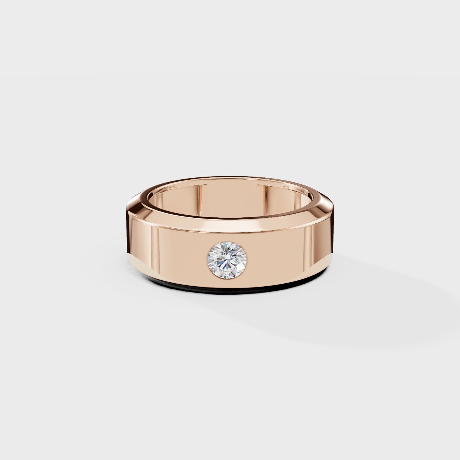 Glow Dot Round Men's Ring