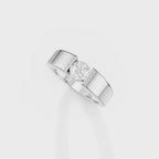 Eclipse Round  Mens Ring