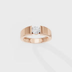 Eclipse Round  Mens Ring