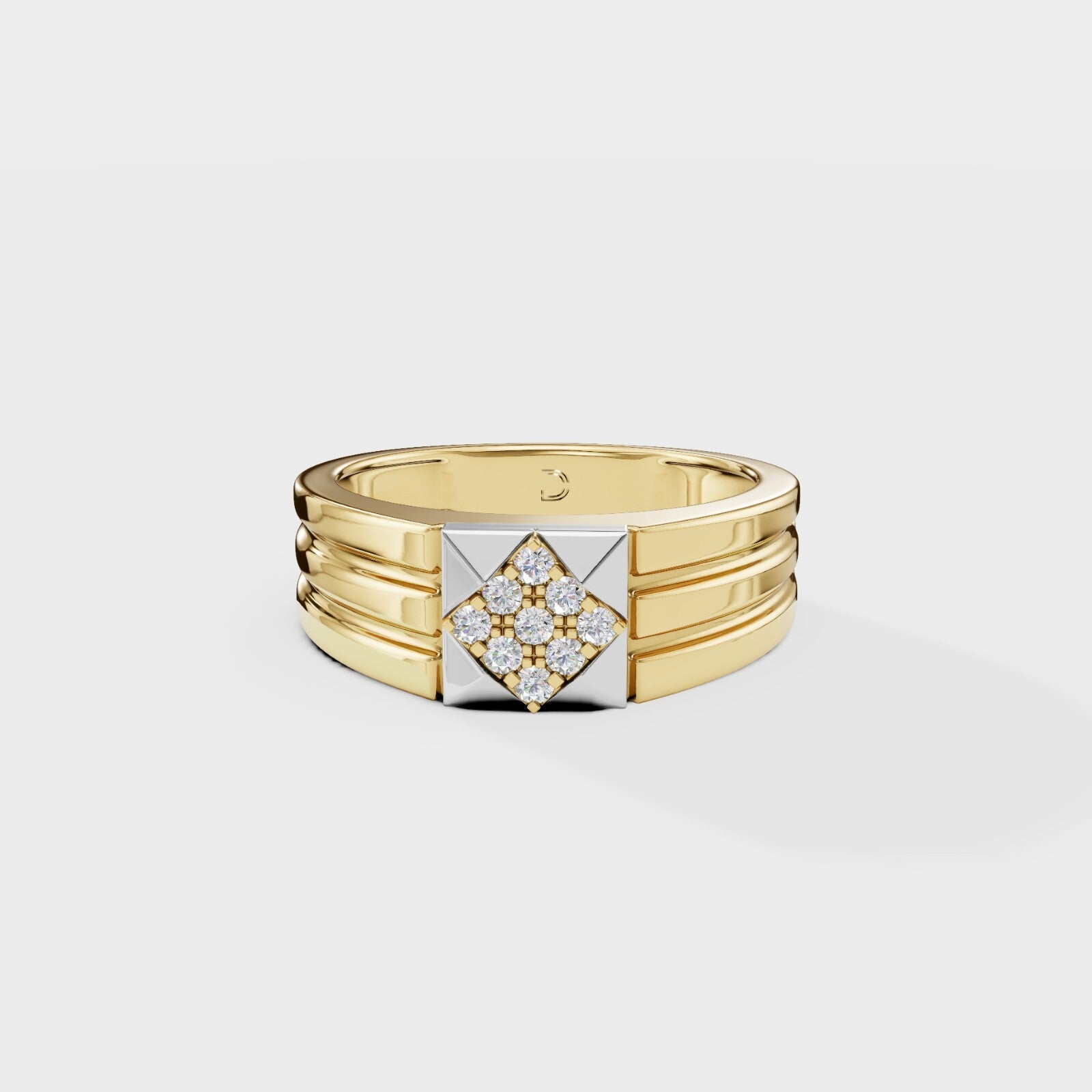 The Tesseract Round Ring
