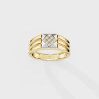 The Tesseract Round Ring