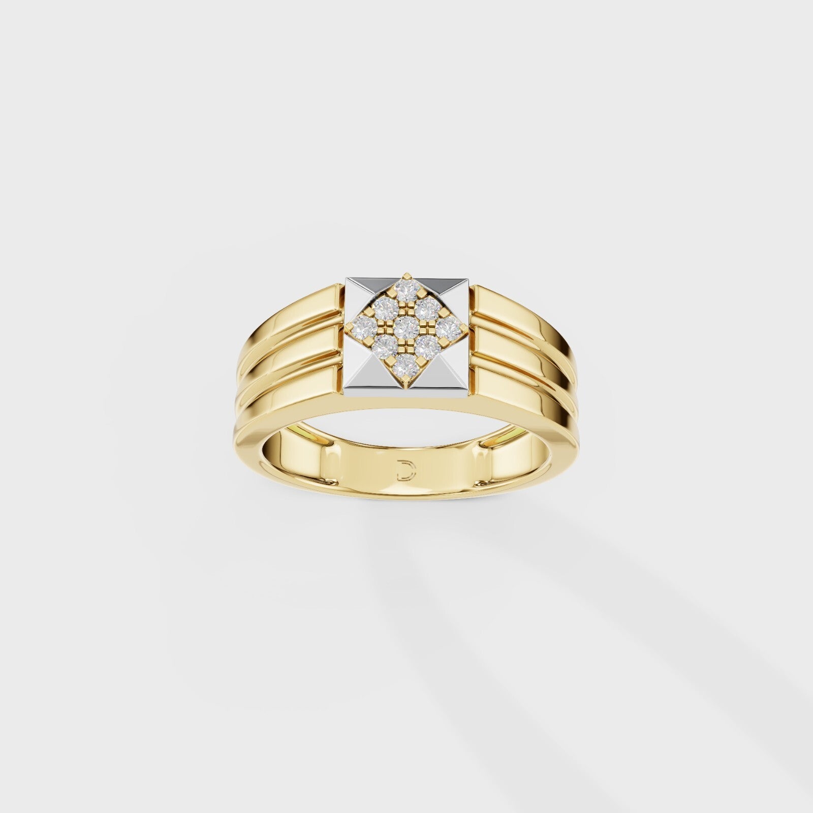 The Tesseract Round Ring