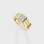 The Tesseract Round Ring