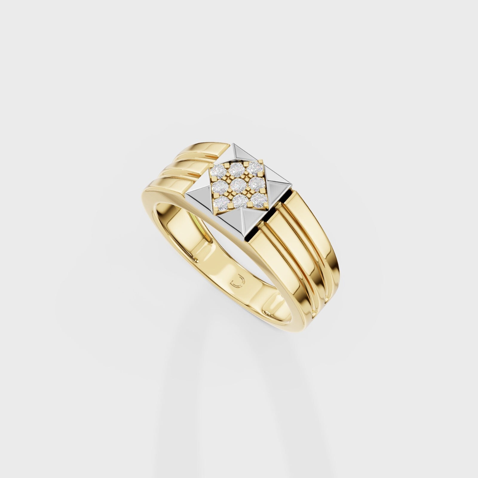 The Tesseract Round Ring