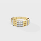 Gridlock Fusion Round Ring