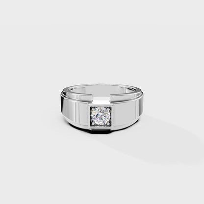 Citadel Round Men's Ring