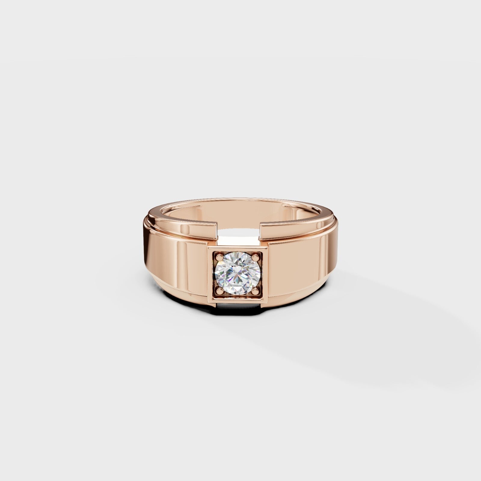 Citadel Round Men's Ring