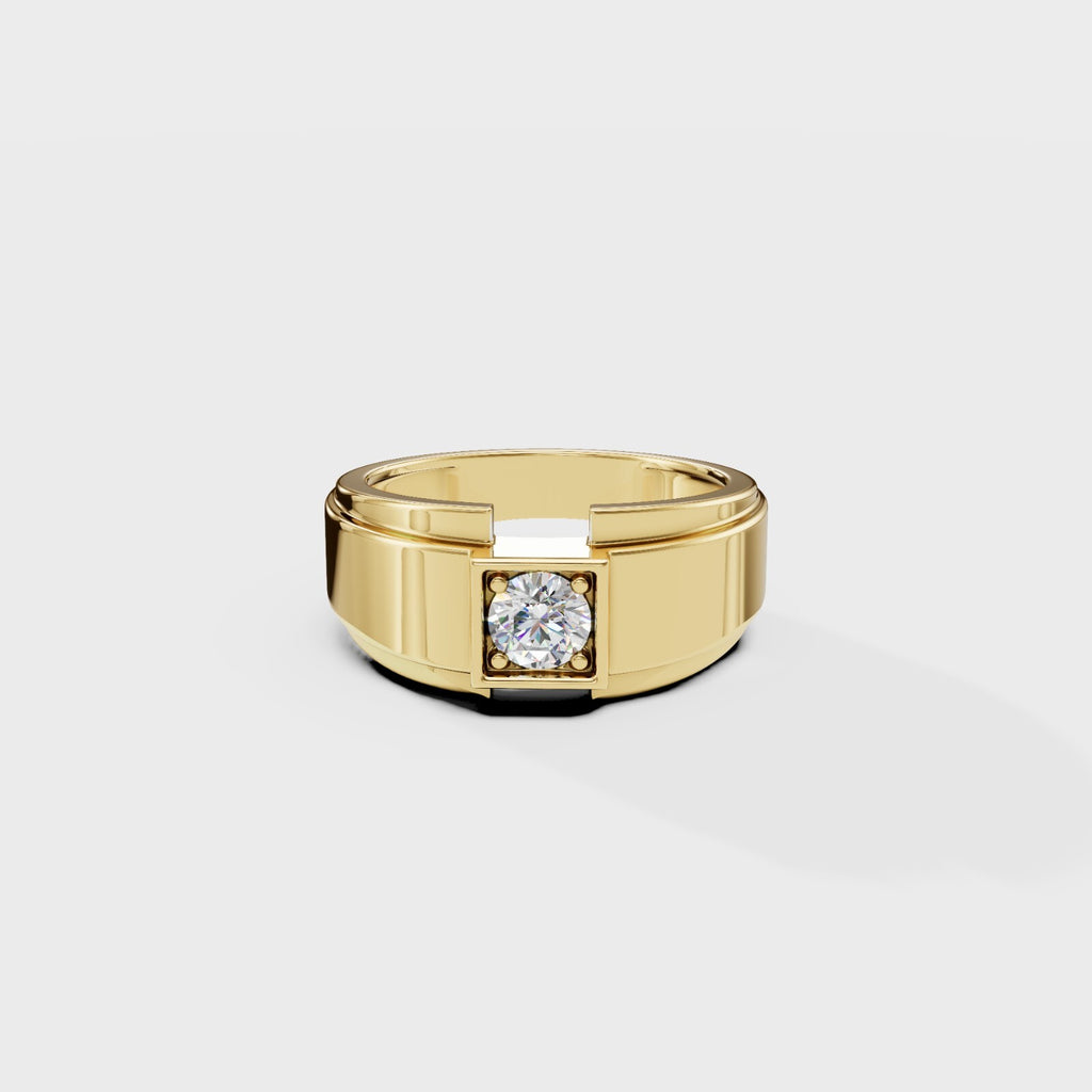 Citadel Round Men's Ring