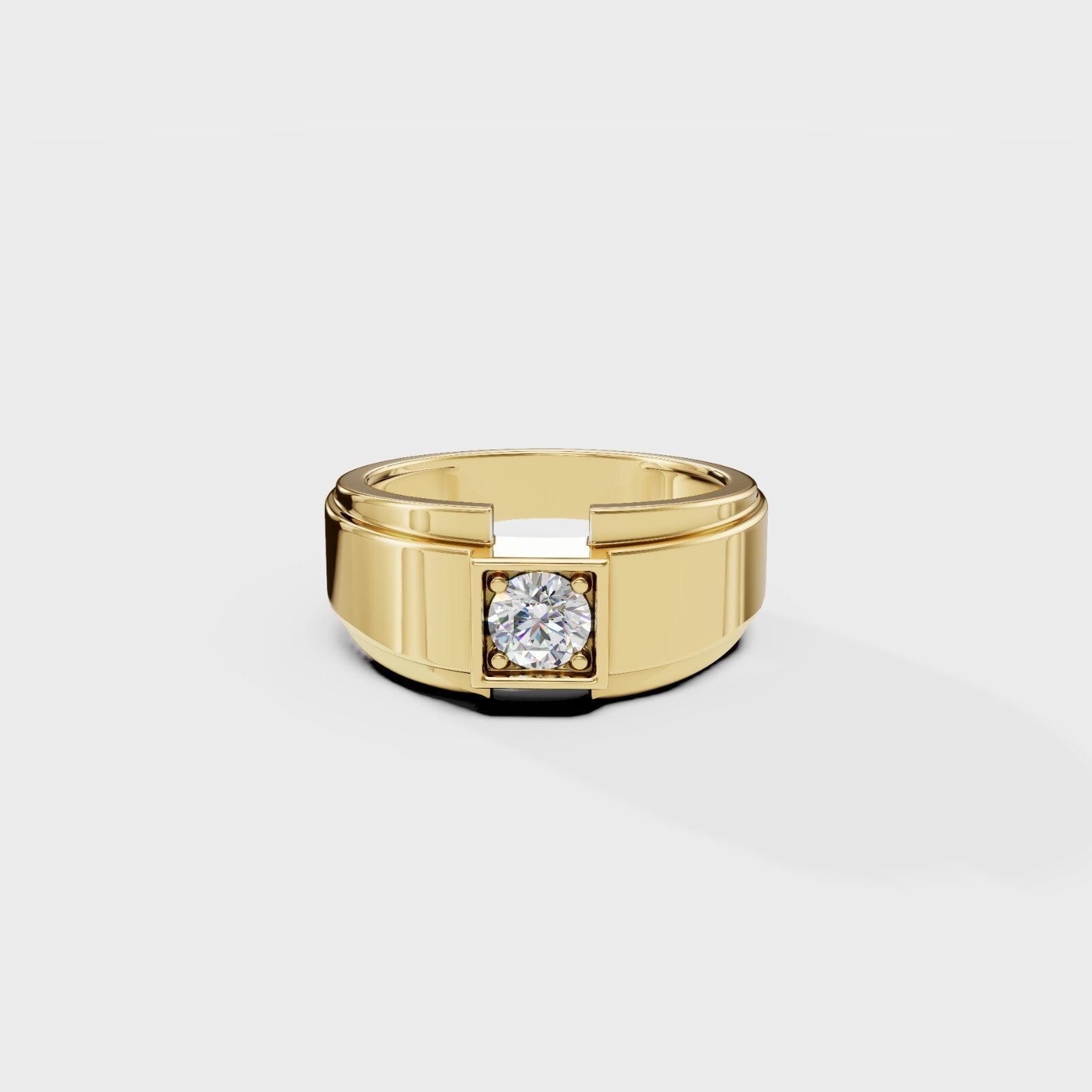 Citadel Round Men's Ring