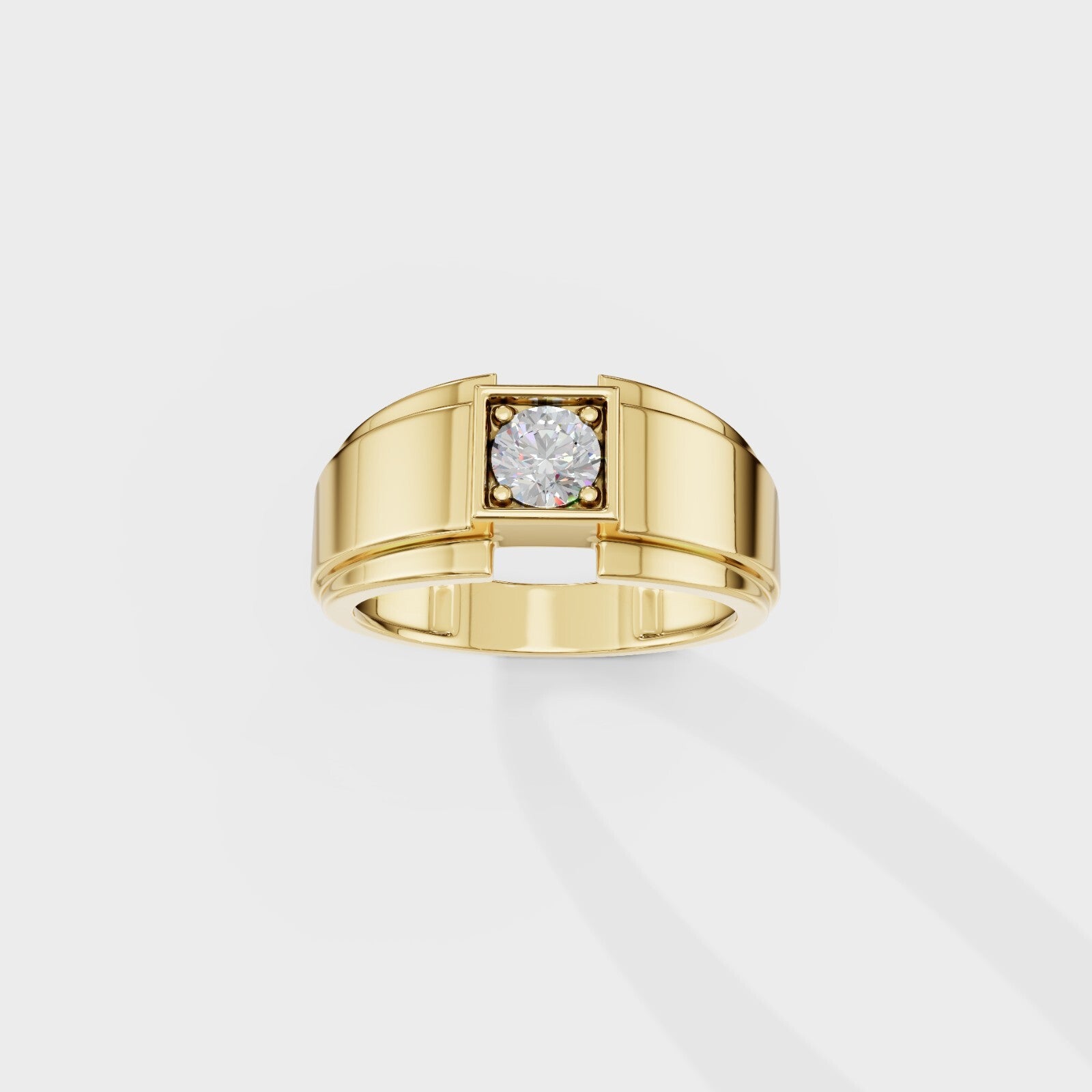 Citadel Round Men's Ring