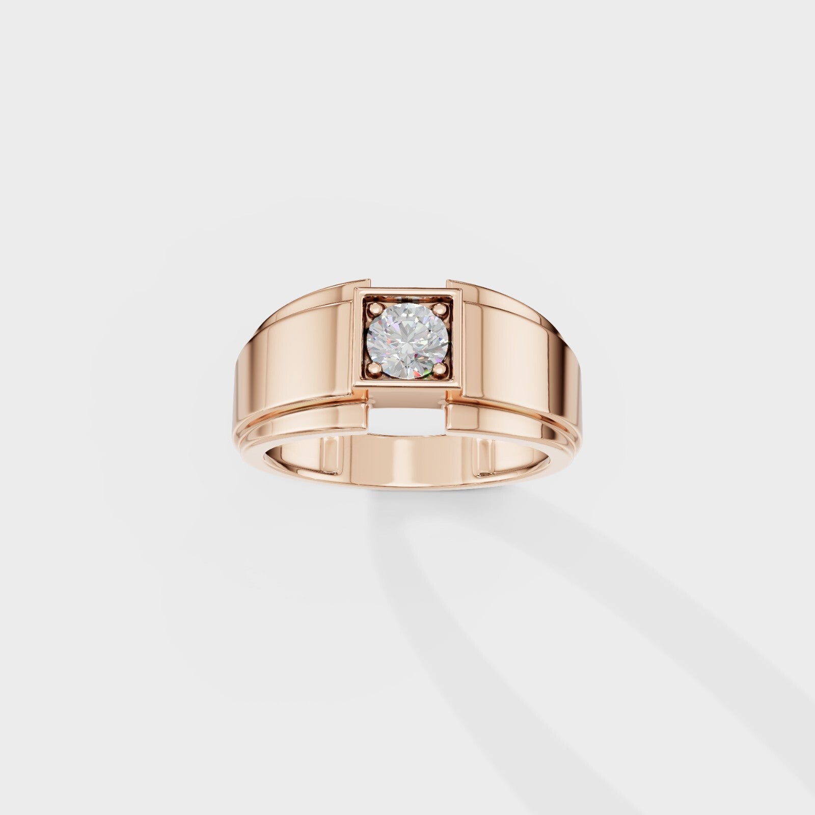 Citadel Round Men's Ring
