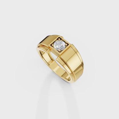 Citadel Round Men's Ring