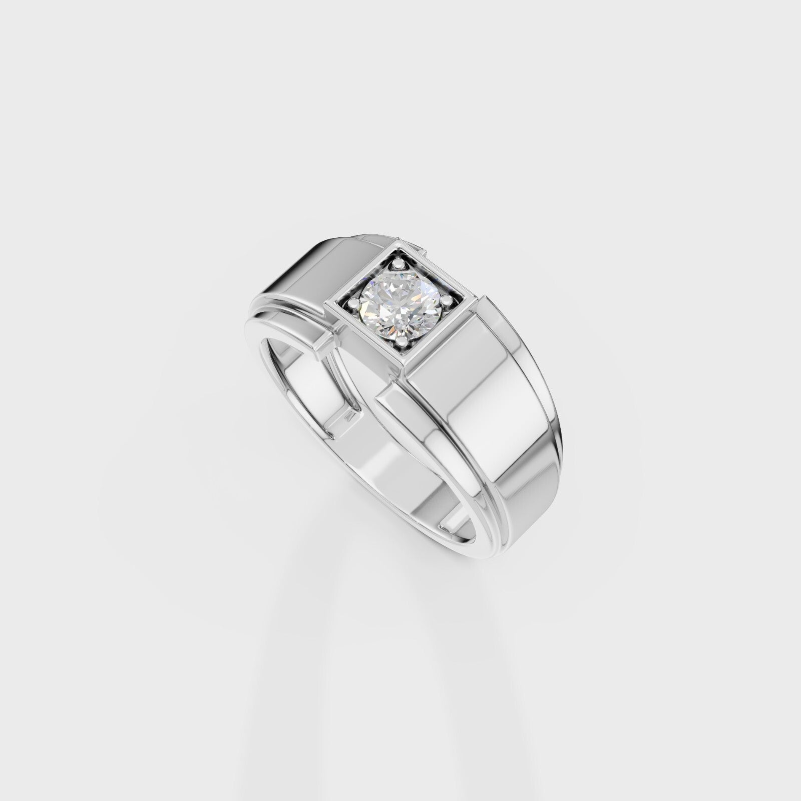 Citadel Round Men's Ring