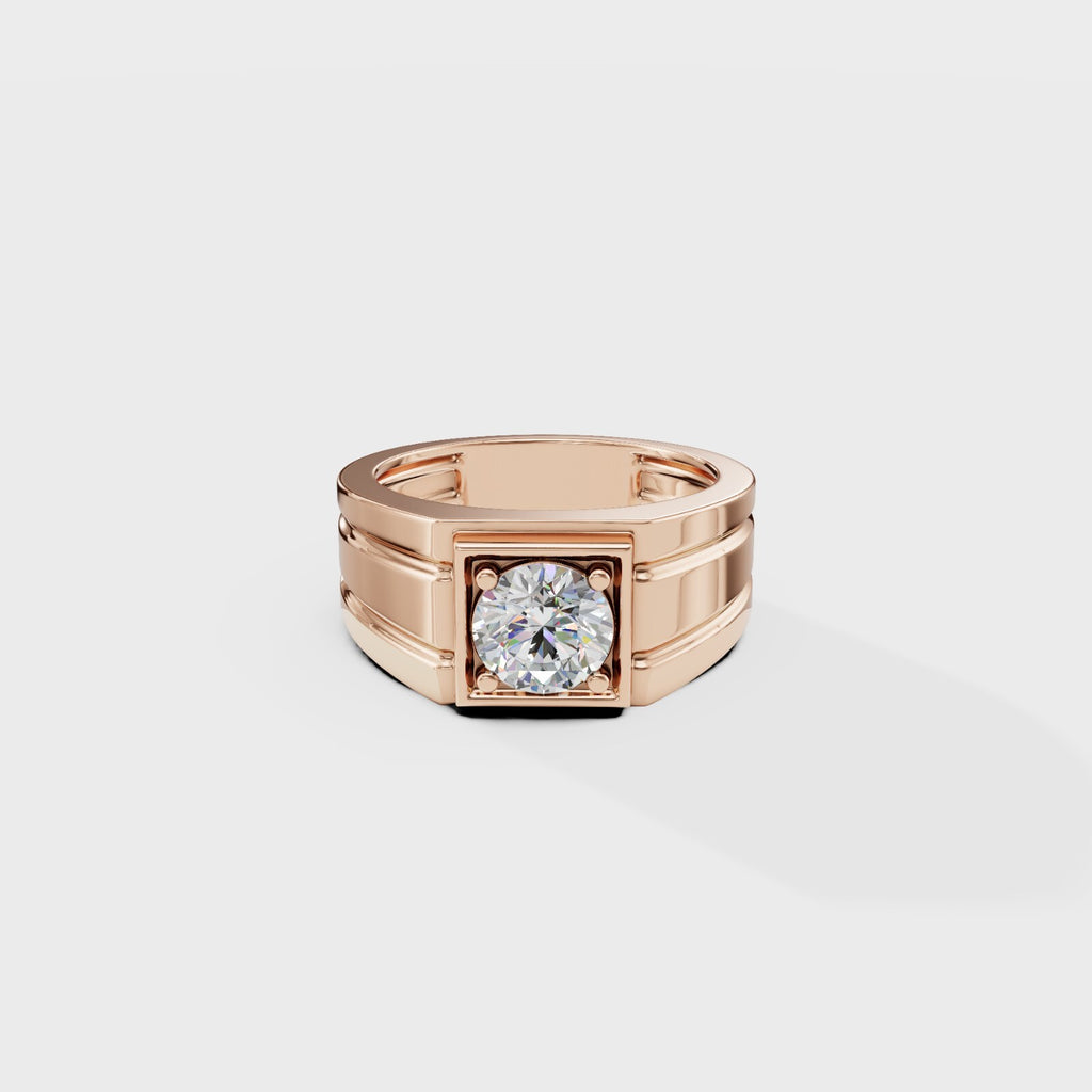 Helious Round Cut Men's Ring