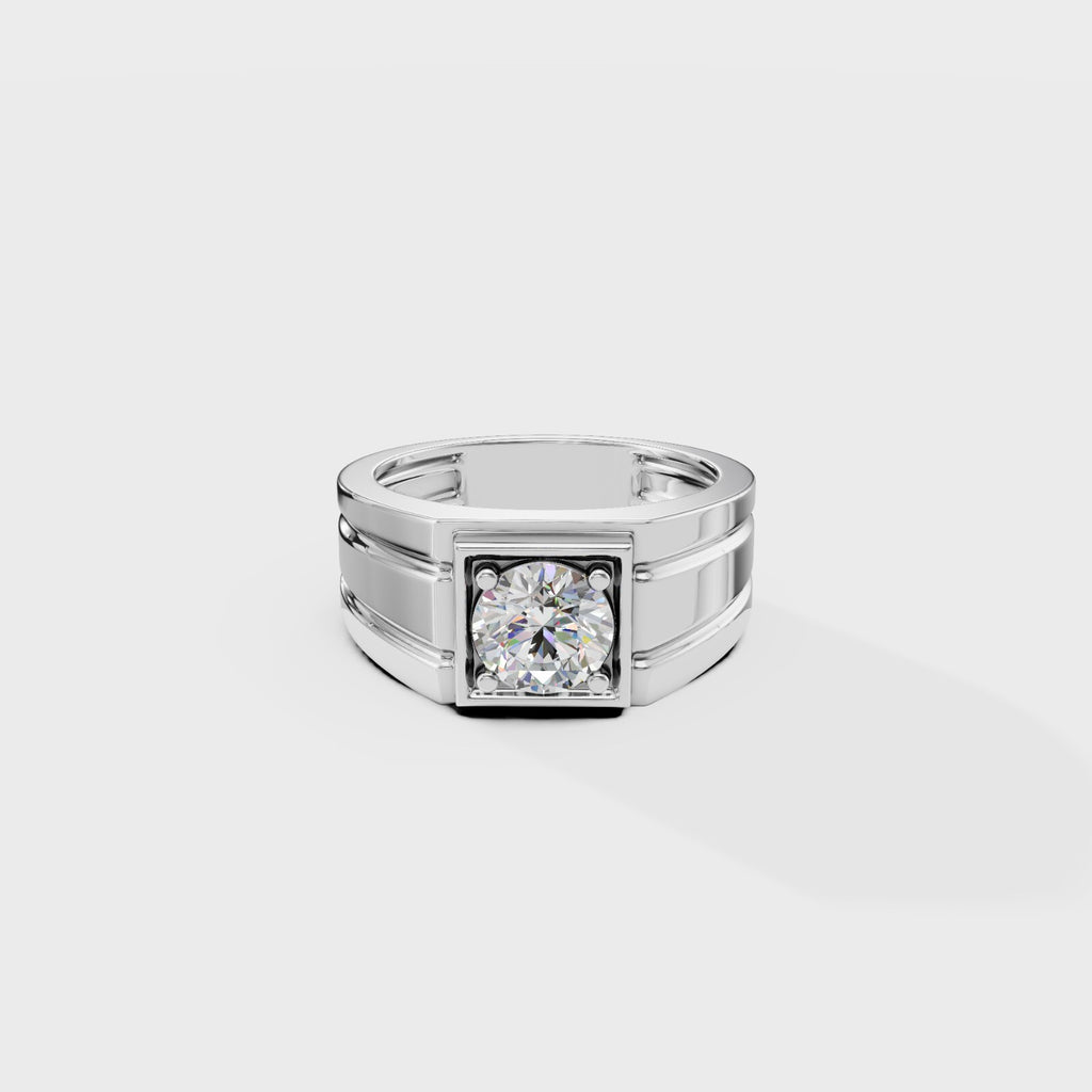 Helious Round Cut Men's Ring
