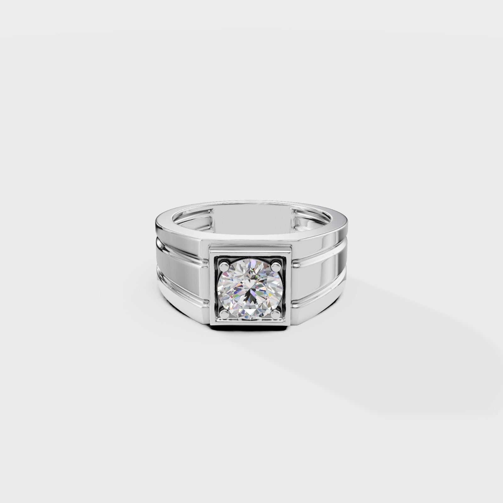 Helious Round Cut Men's Ring