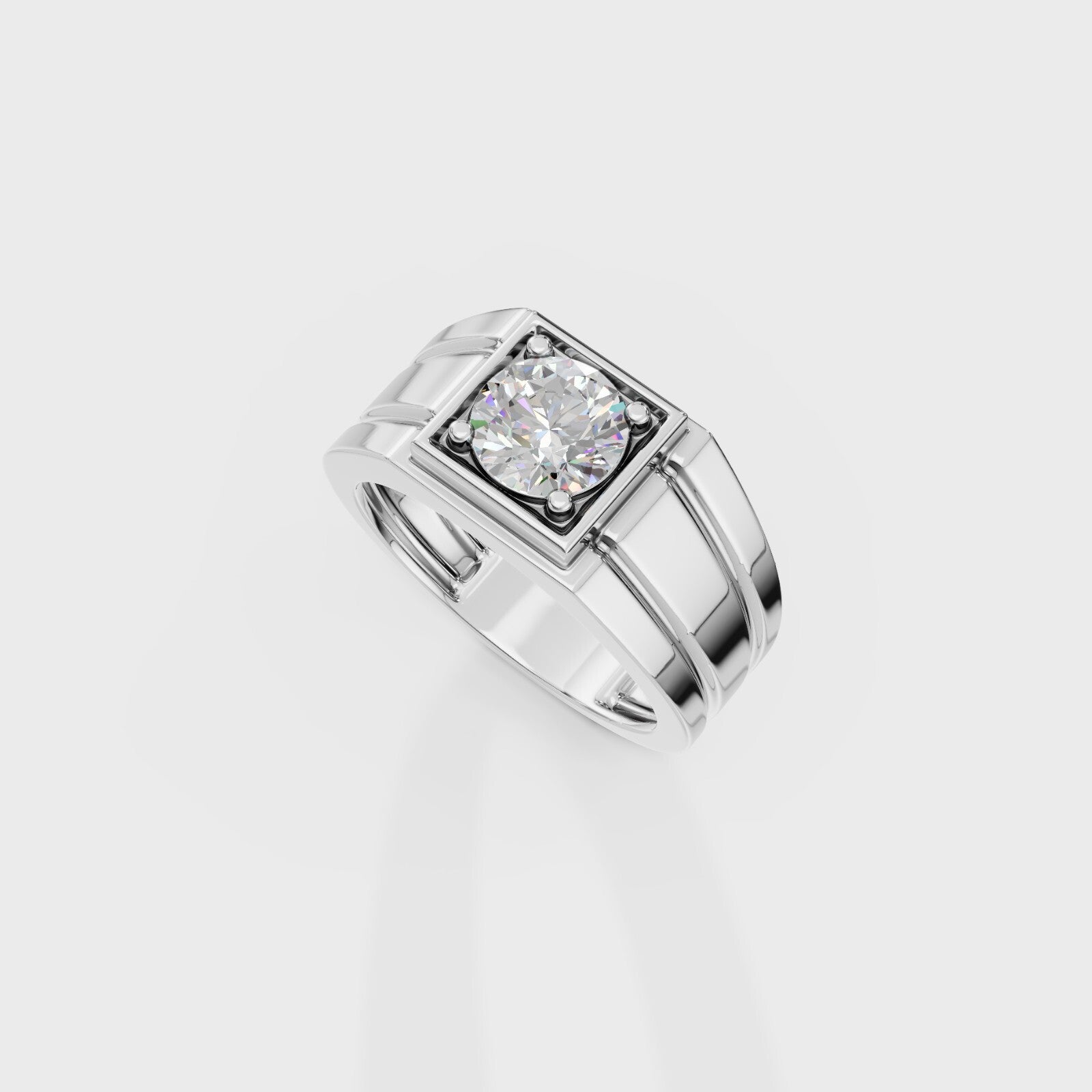 Helious Round Cut Men's Ring