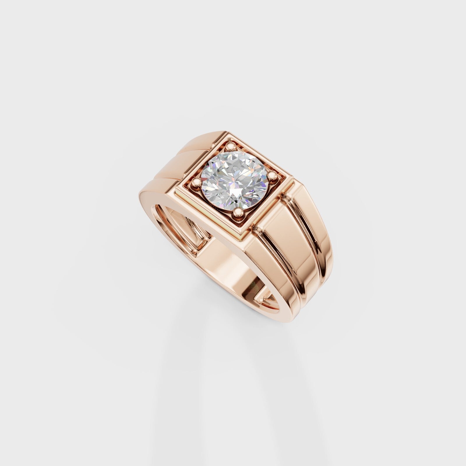 Helious Round Cut Men's Ring