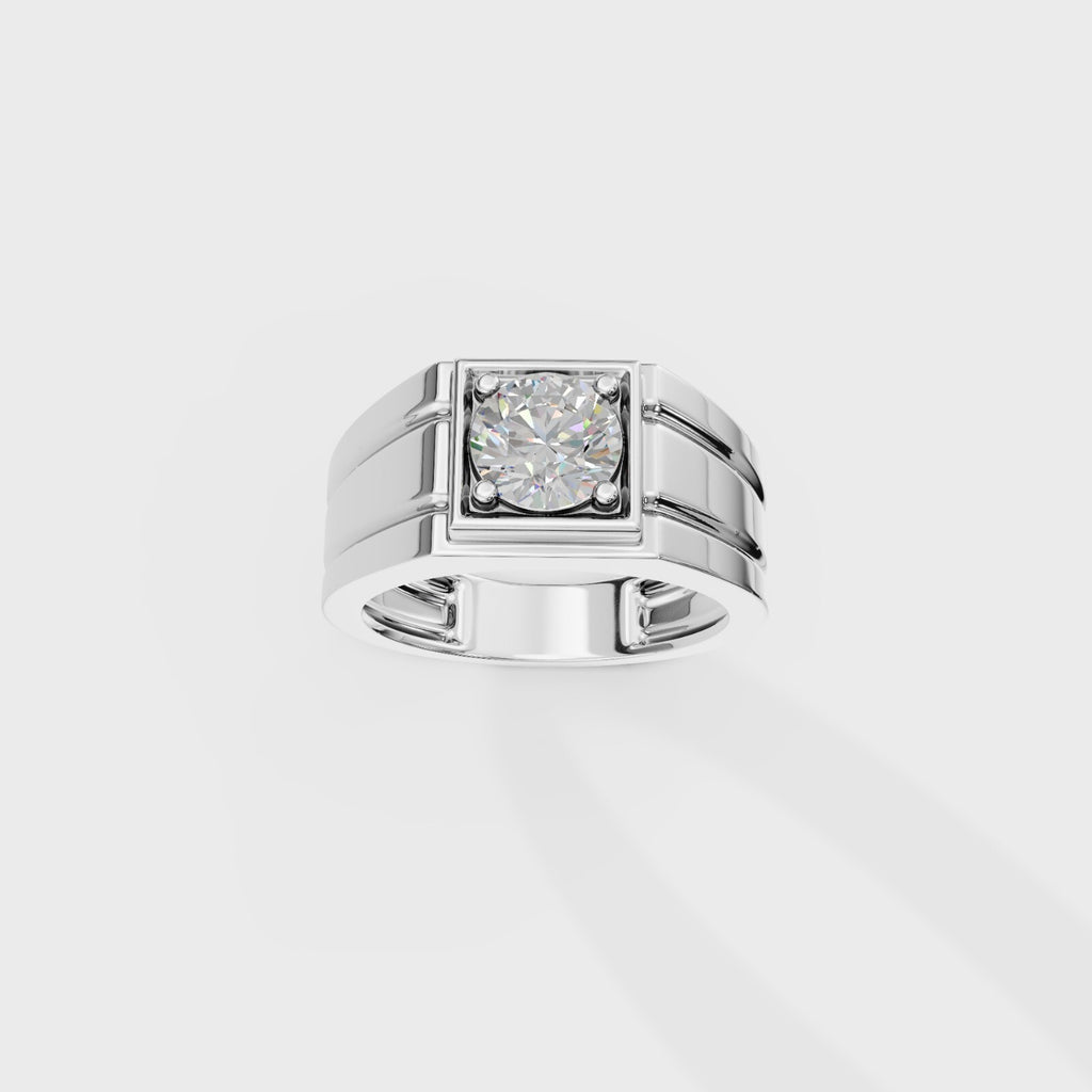 Helious Round Cut Men's Ring