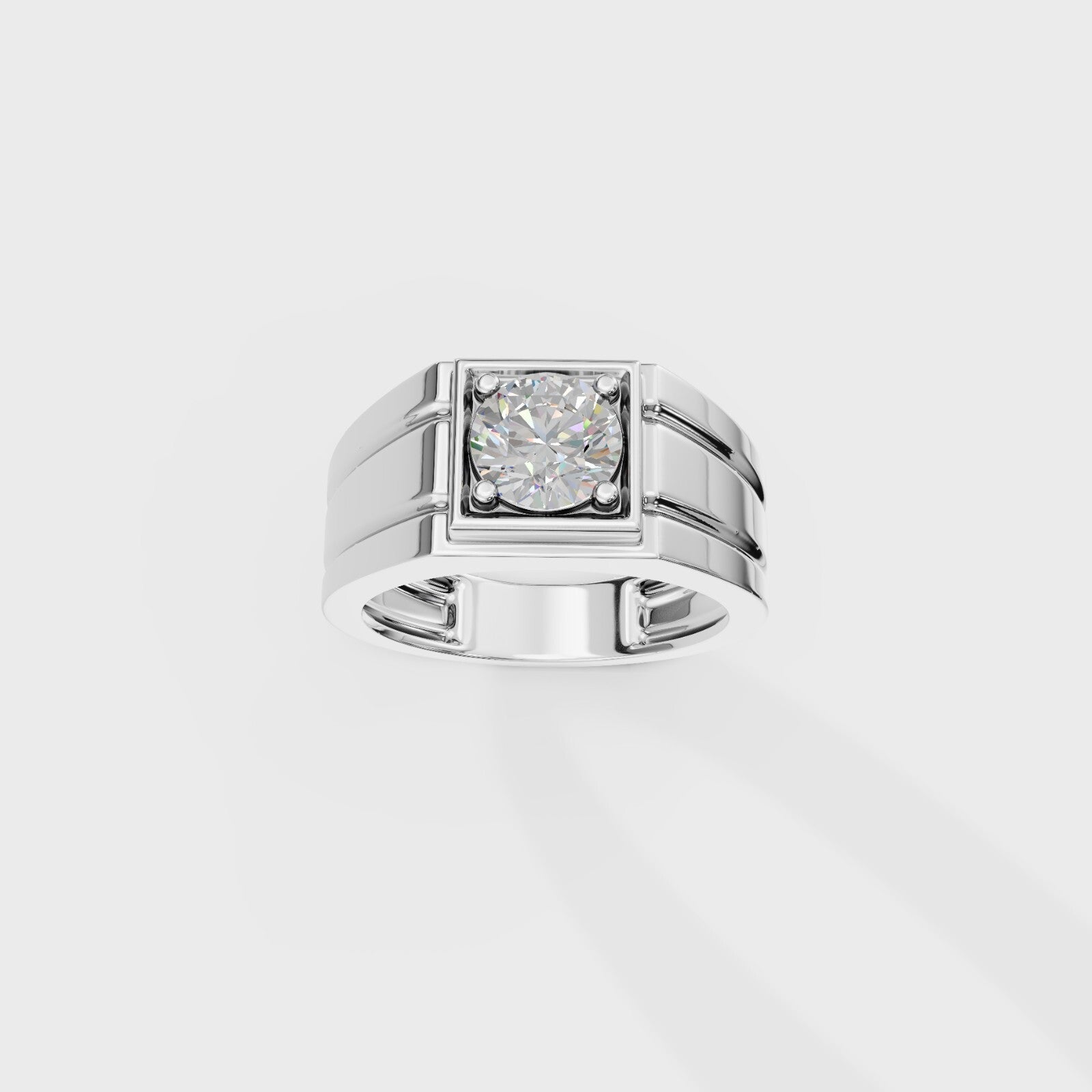 Helious Round Cut Men's Ring